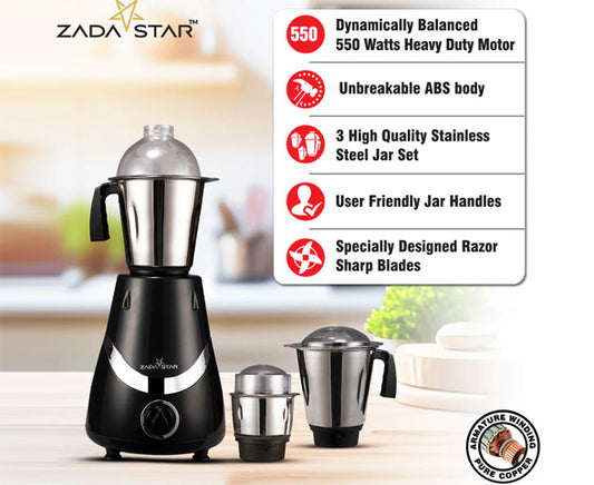 Unleash Culinary Mastery with the ZADASTAR ZS EXOTIC 750W Juicer Mixer Grinder