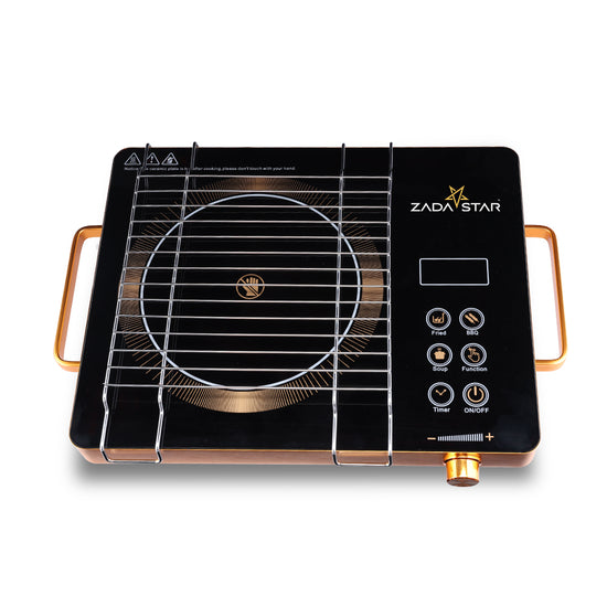 ZADASTAR ZS INFRARED COOKTOP WITH KNOB AND STAINLESS STEEL GRILL