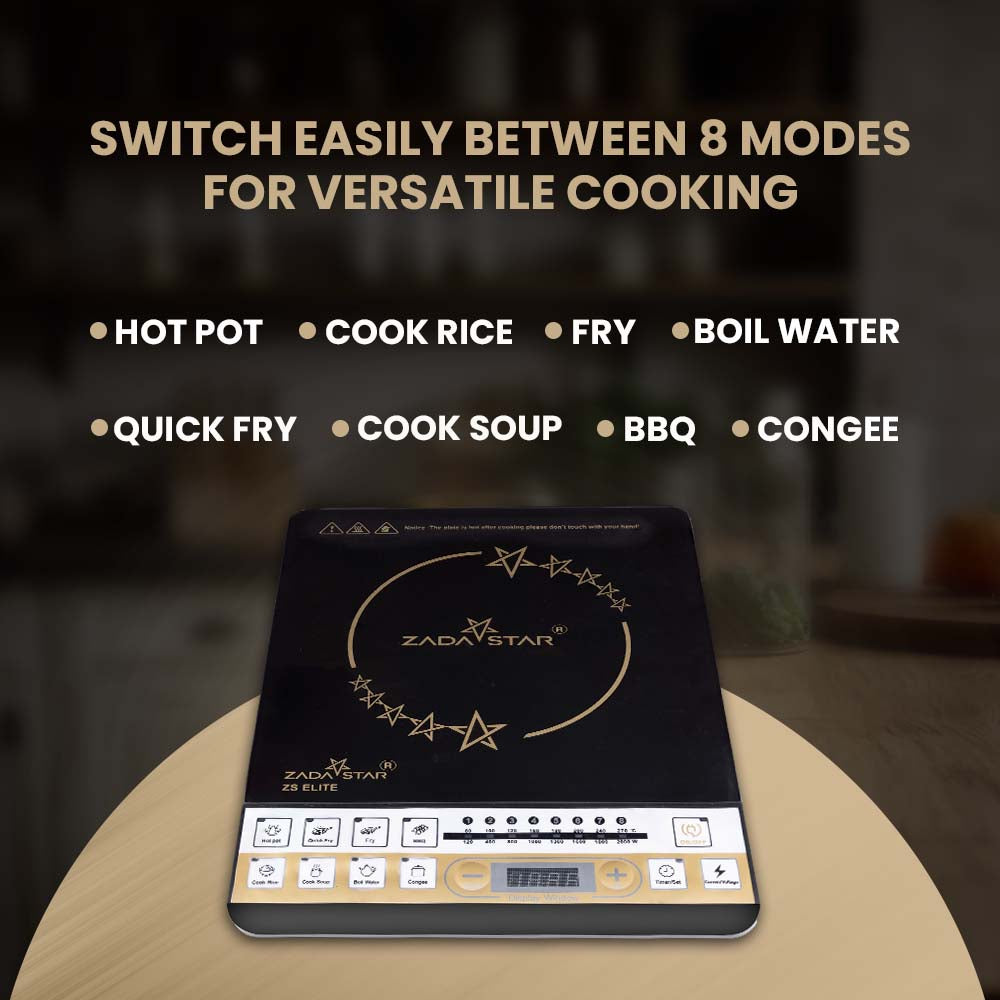 ZADASTAR ZS ELITE 2000 WATTS INDUCTION COOKTOP