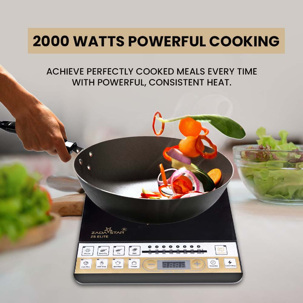 ZADASTAR ZS ELITE 2000 WATTS INDUCTION COOKTOP