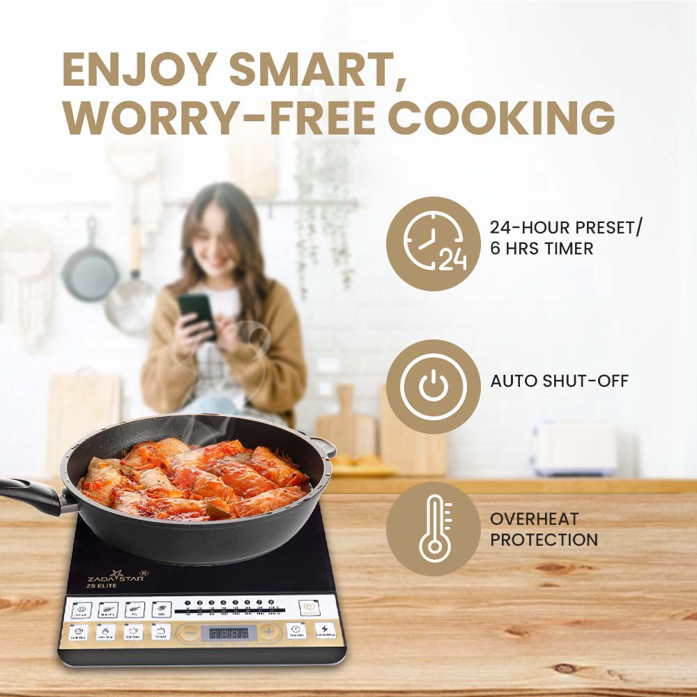 ZADASTAR ZS ELITE 2000 WATTS INDUCTION COOKTOP