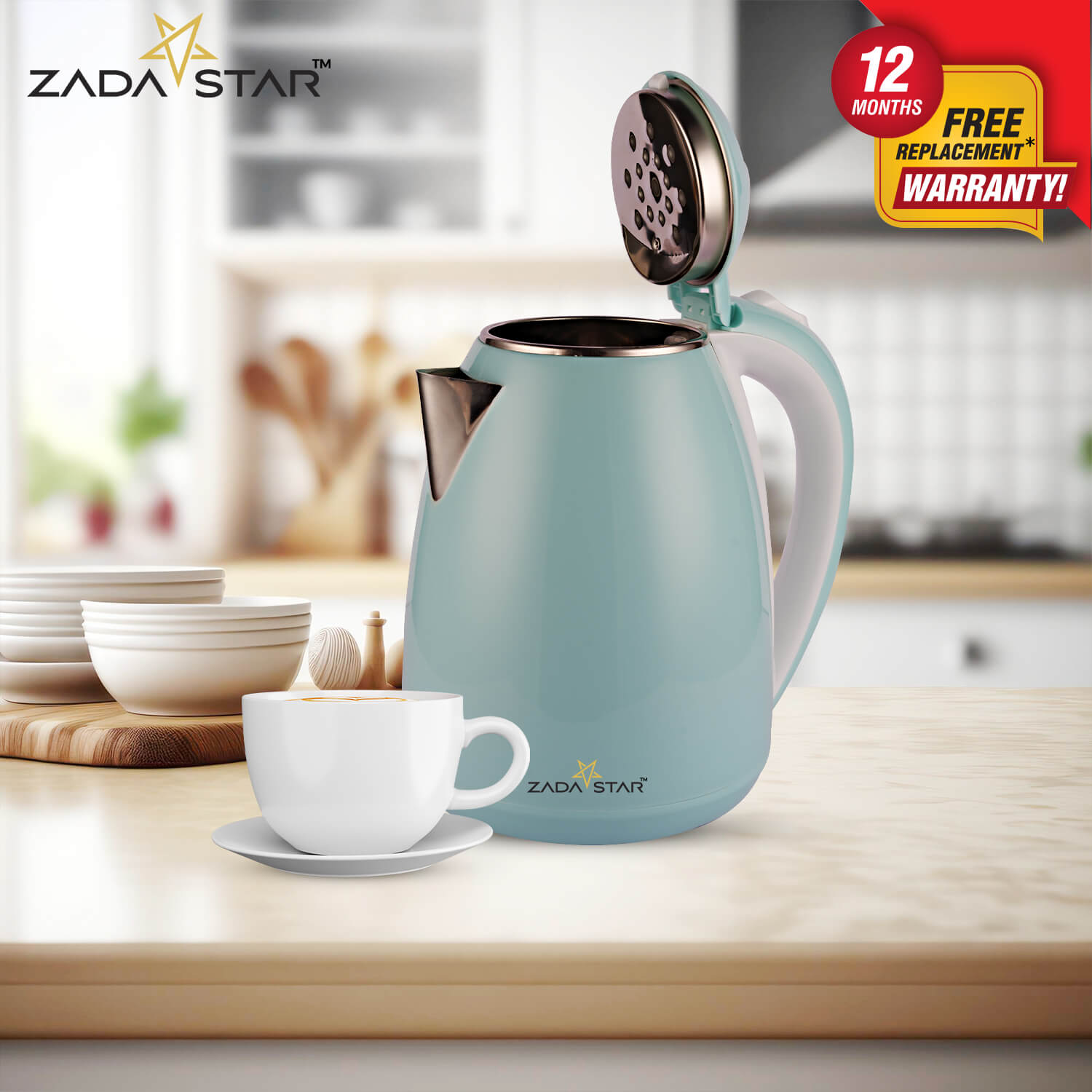 ZADASTAR 1.8L ZS COLOUR COOLTOUCH KETTLE