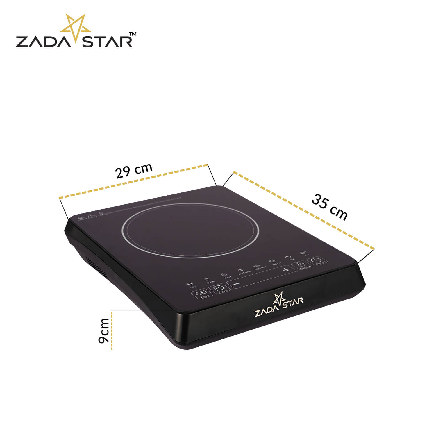 ZADASTAR ZS TOUCH 2000W INDUCTION COOKTOP