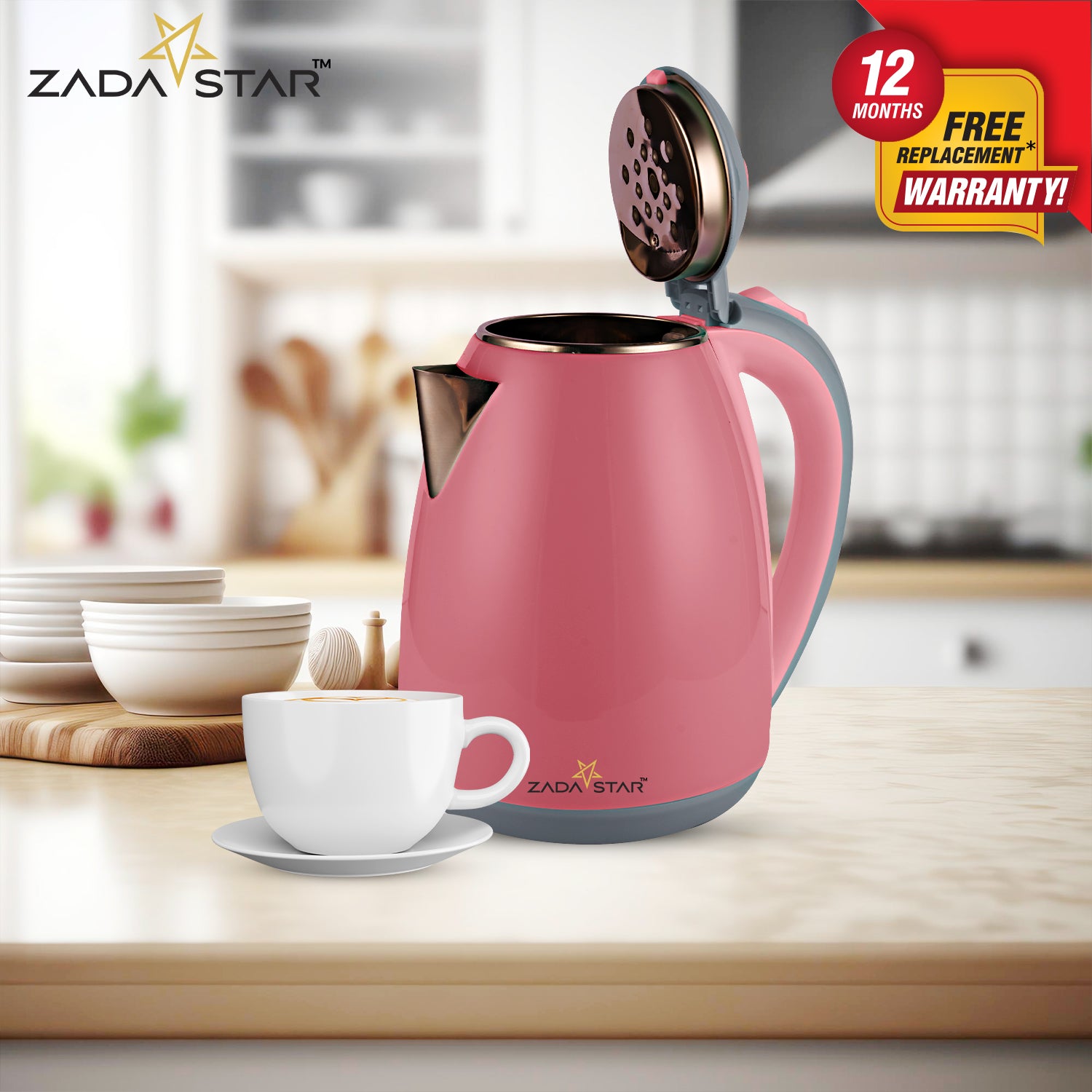 ZADASTAR 1.8L ZS COLOUR COOLTOUCH KETTLE