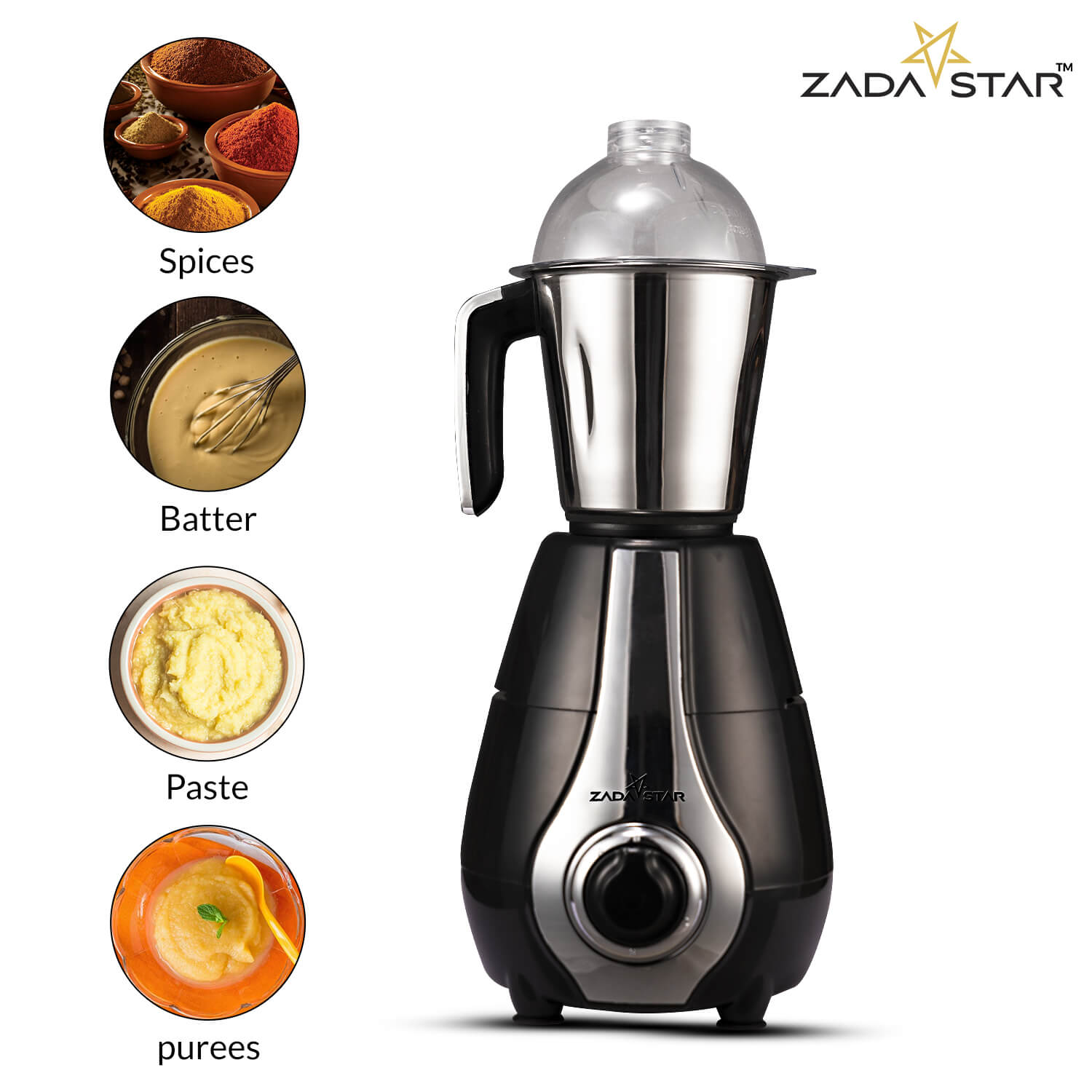 ZADASTAR ZS EXOTIC 750W JUICER MIXER GRINDER