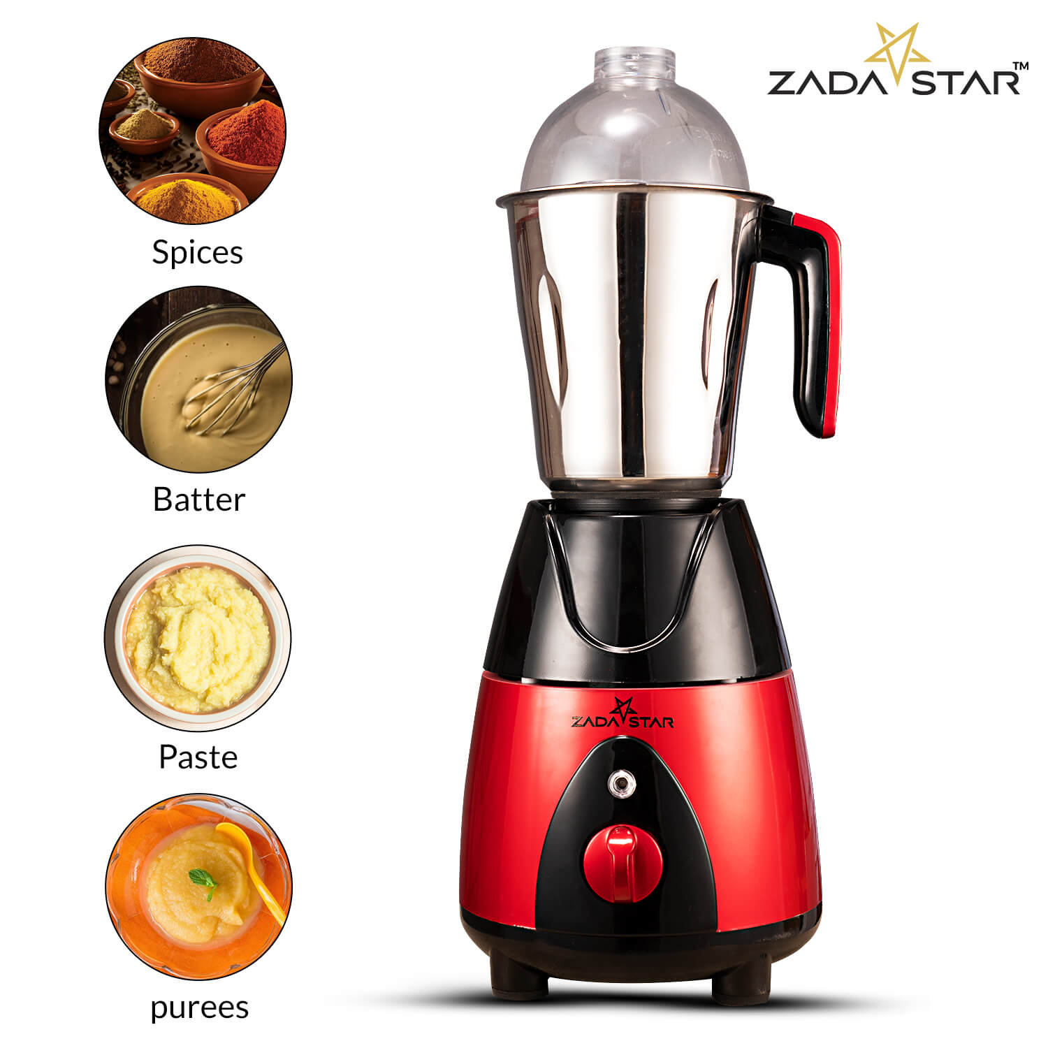 リンダです ZADASTAR ZS ELITE 750W MIXER GRINDER